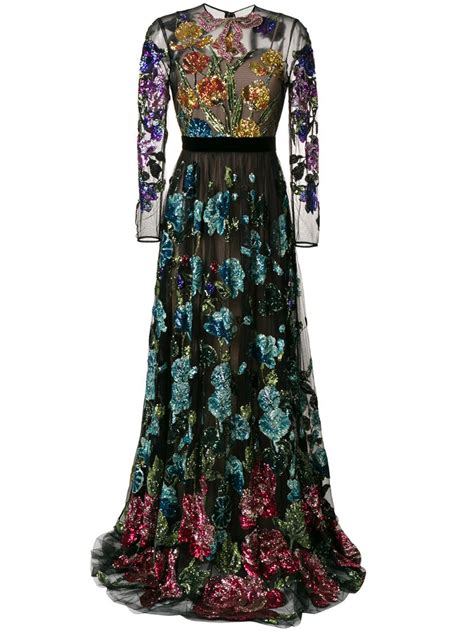 gucci maxi dress floral.